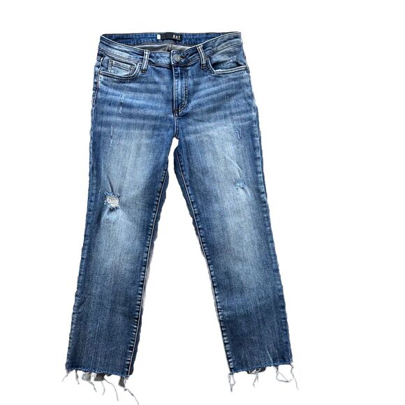 Kut from the Kloth Denim - Kut From The Kloth Reese Jeans Womens Size 8 High Rise Ankle Straight Blue Denim
